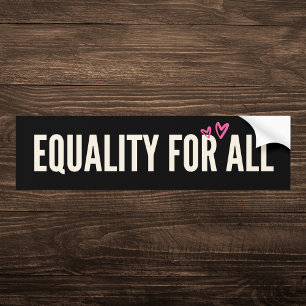 Equality for All Heart Bumper Sticker