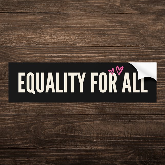 Equality for All Heart Bumper Sticker (Creator Uploaded)
