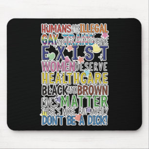 Equality For All - Much Love Sticker Mouse Pad
