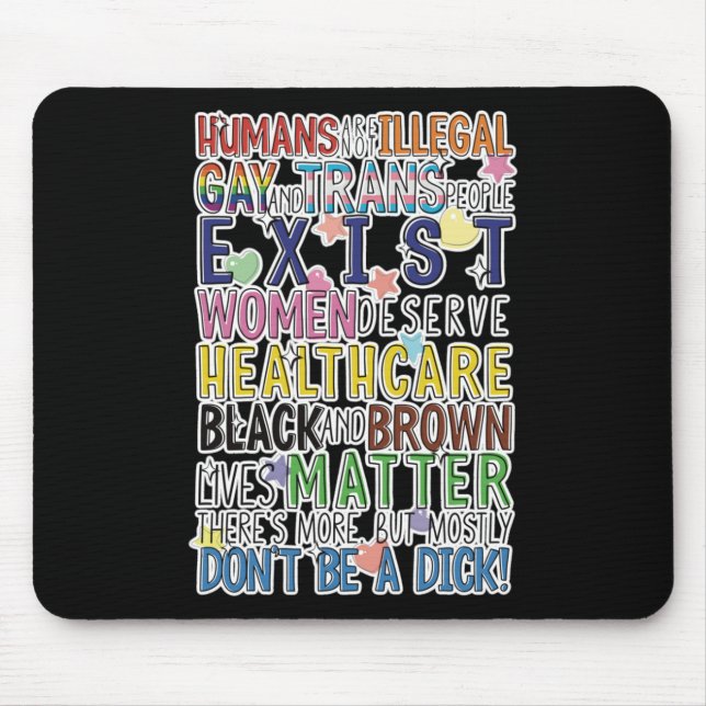 Equality For All - Much Love Sticker  Mouse Pad (Front)