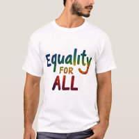 Equality for All Multicolored Inspirational design