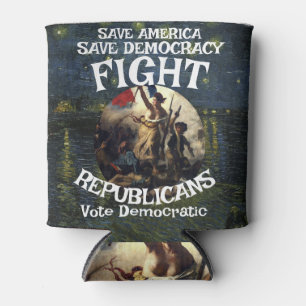 EQUALITY FW FV HG FREEDOM LIBERTY VOTE ELECTION X CAN COOLER