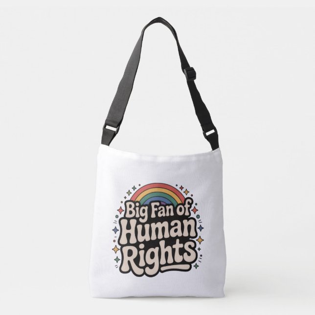EQUALITY HUMAN RIGHTS CROSS BODY BAG (Front)