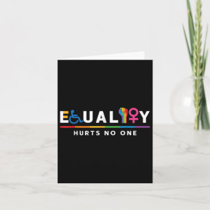 Equality Hurts Human Rights Lgbt Gay Lgbtq Pride A Card