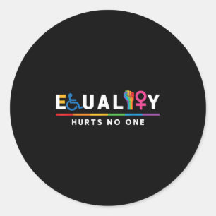 Equality Hurts Human Rights Lgbt Gay Lgbtq Pride A Classic Round Sticker
