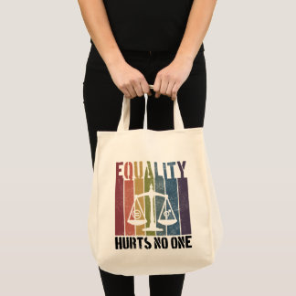 Equality Hurts No One Patriotic LGBTQ Pride Rights Tote Bag