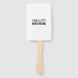 Equality Hurts No One Vintage Pride Shirt Design_1 Hand Fan