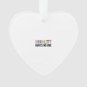 Equality Hurts No One Vintage Pride Shirt Design_1 Ornament