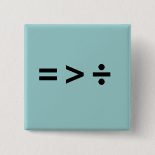 EQUALITY IS GREATER THAN DI 15 CM SQUARE BADGE