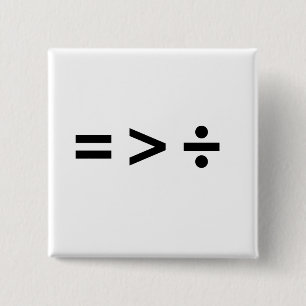 EQUALITY IS GREATER THAN DI 15 CM SQUARE BADGE