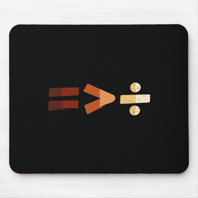 Equality Is Greater Than Division Black History Bl Mouse Pad (Front)