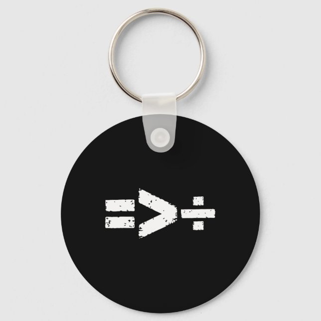 Equality Is Greater Than Division Equal Rights Mat Key Ring (Front)