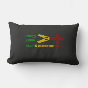 equality is greater than division lumbar cushion