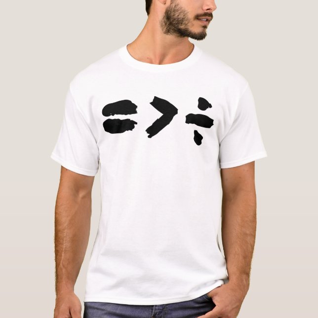 Equality Is Greater Than Division T-Shirt (Front)