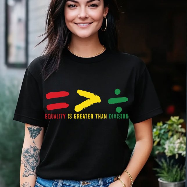 Equality is Greater than Division Tri-Blend Shirt (Creator Uploaded)