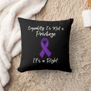 Equality is not a privilege it’s a right, feminism cushion