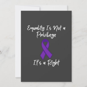 Equality is not a privilege it’s a right, feminism invitation