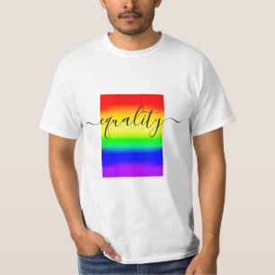 Equality LGBT Rainbow Pride Flag Ombre Gradient T-Shirt