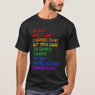 Equality LGBTQ+ Pride Gay Rights Statement T-Shirt