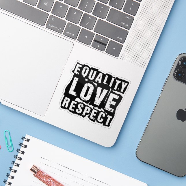Equality Love and Respect Pride Month (Laptop w/ iPhone)