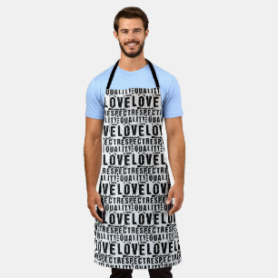 Equality Love and Respect Pride Month Apron