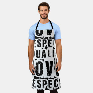 Equality Love and Respect Pride Month Apron