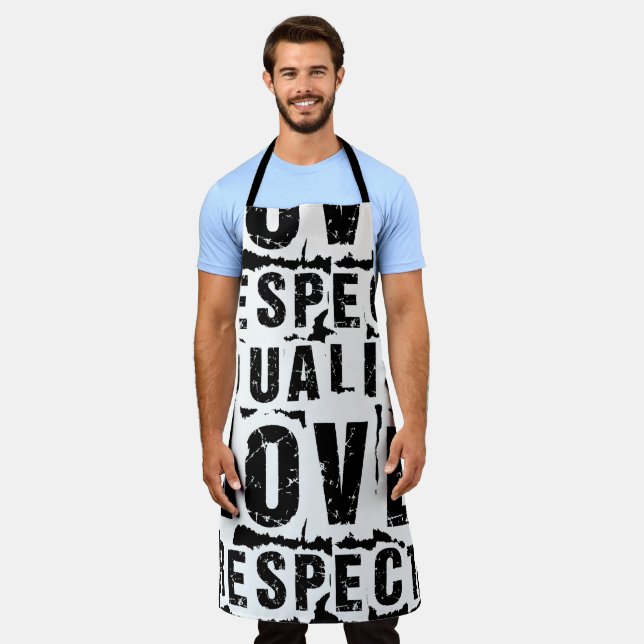 Equality Love and Respect Pride Month Apron (Worn)