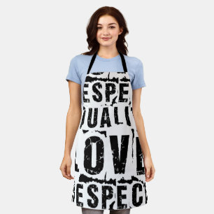 Equality Love and Respect Pride Month Apron