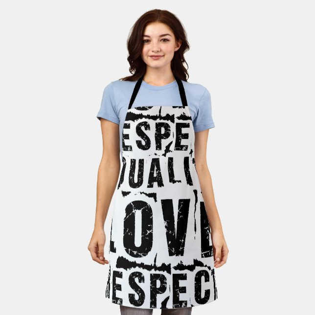 Equality Love and Respect Pride Month Apron (Worn)