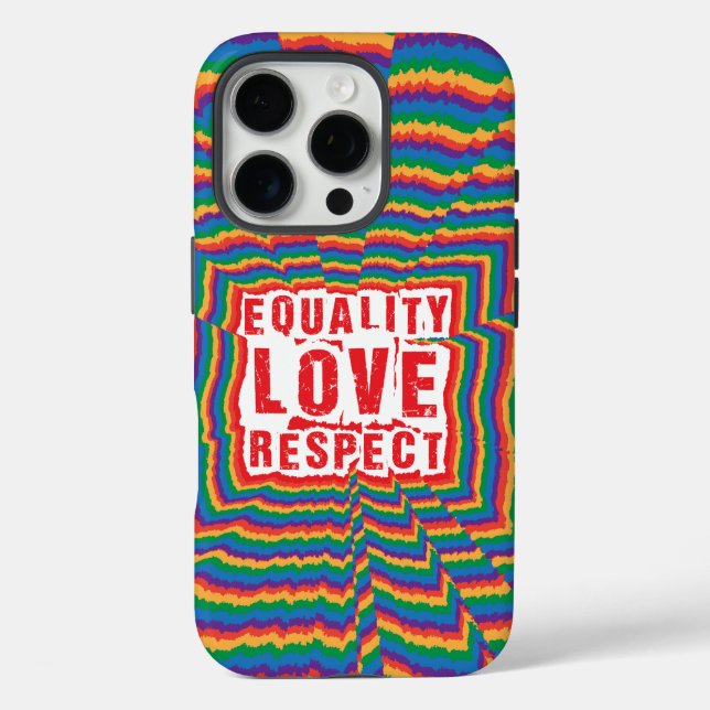 Equality Love and Respect Pride Month Case-Mate iPhone Case (Back)