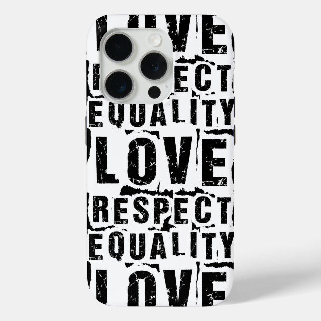 Equality Love and Respect Pride Month Case-Mate iPhone Case (Back)