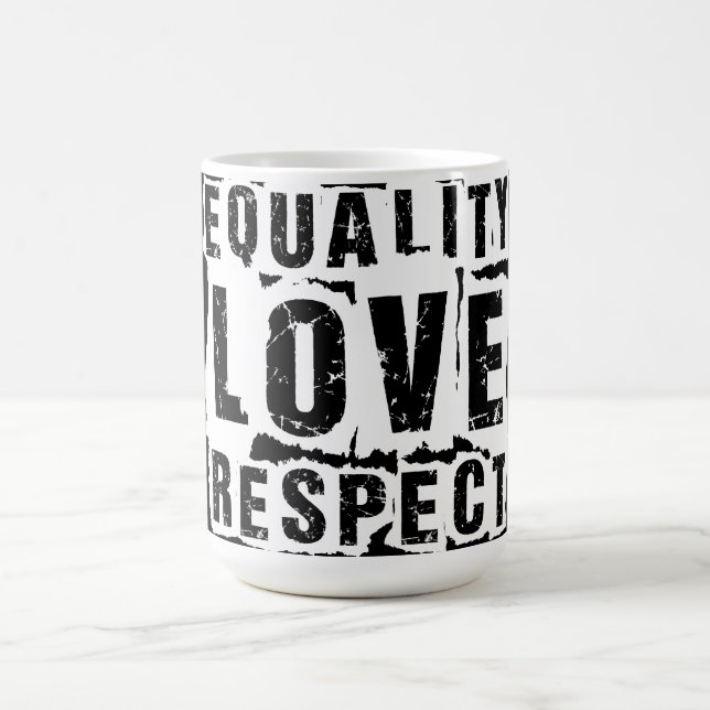 Equality Love and Respect Pride Month Coffee Mug (Center)