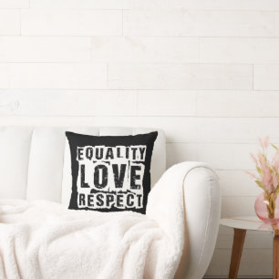 Equality Love and Respect Pride Month Cushion