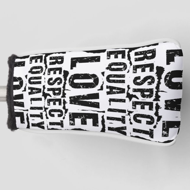 Equality Love and Respect Pride Month Golf Head Cover (Front)