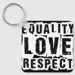Equality Love and Respect Pride Month Key Ring