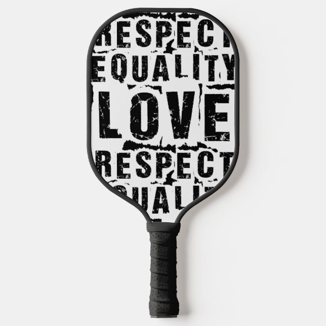 Equality Love and Respect Pride Month Pickleball Paddle (Front)