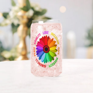 Equality Love Inclusion Hope Diversity Kindness Can Glass