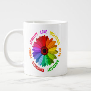 Equality Love Inclusion Hope Diversity Kindness Large Coffee Mug