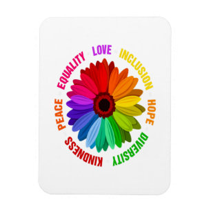 Equality Love Inclusion Hope Diversity Kindness Magnet