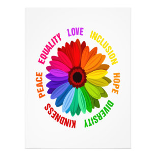 Equality Love Inclusion Hope Diversity Kindness Photo Print