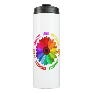 Equality Love Inclusion Hope Diversity Kindness Thermal Tumbler