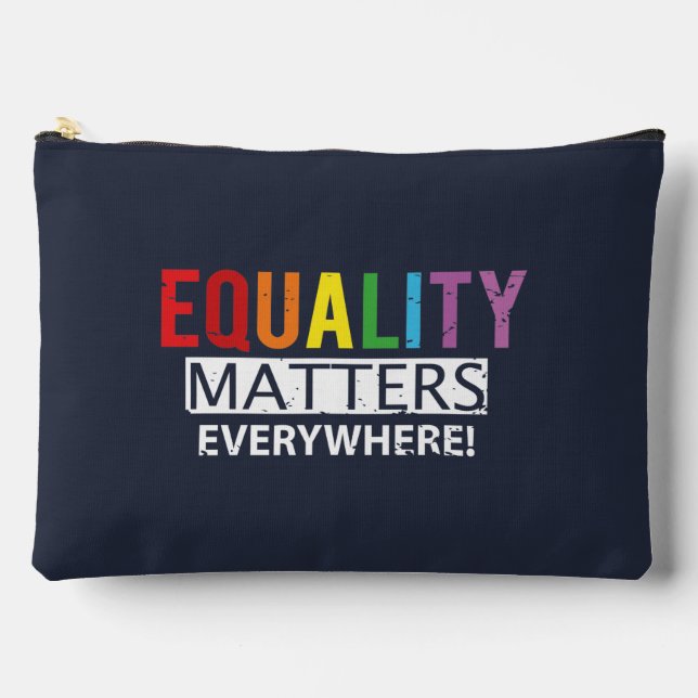Equality Matters Everywhere Colourful Accessory Pouch (Front)
