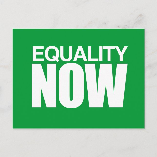EQUALITY NOW -.png Postcard (Front)