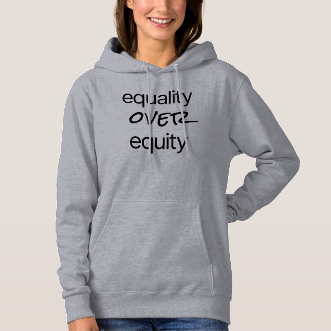 Equality Over Equity Women's Basic Hoodie (Front)