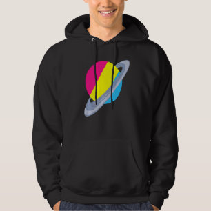 Equality Pan Pride Month Saturn Pansexuality Flag Hoodie