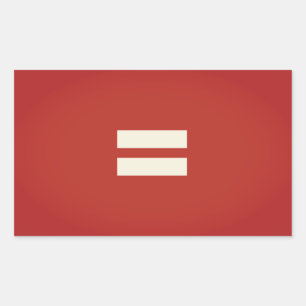 Equality Pride Flag Rectangular Sticker