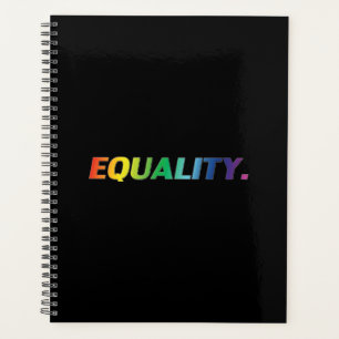 "equality" pride lgbt lgbtq rainbow colours black planner