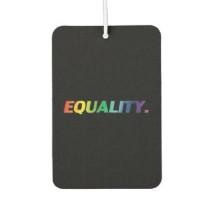 "equality" Pride lgbtq black car air freshener