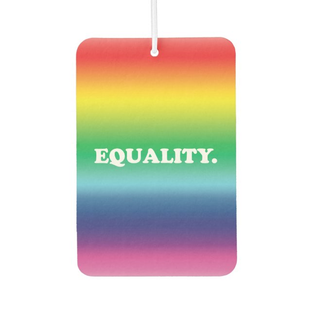 "equality" pride lgbtq lgbt car air freshener (Front)