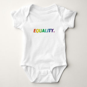 Equality pride lgbtq lgbt queer gay rainbow colour baby bodysuit